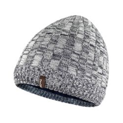 Водонепроницаемая шапка Dexshell Heathered Rib Knit Beanie Onesize 56-58 см біло-сіра (DH32405MBL)