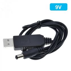 Кабель USB DC 9V для питания роутера от power bank