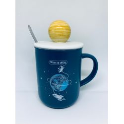 Кружка Explore the universe с крышкой и ложкой