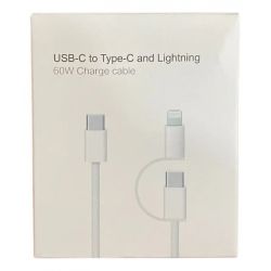 Зарядной USB кабель 2в1 Type-C to Type-C and Lighting 60W