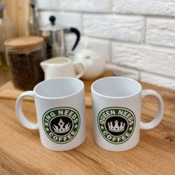 Парные чашки King Needs Coffee &amp Queen Needs Coffee