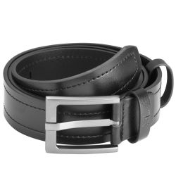 Ремень мужской кожаный Semi Line Black (P8236-0 M)