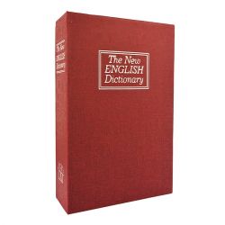 Книга сейф с ключем словарь бордовый 24 СМ