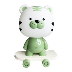 Ночник детский «Тигр на скейте» MGZ-1408(Green) сетевой, питание от USB