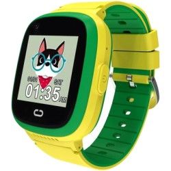 Смарт-часы Canyon Sunny KW-48 Video 4G GPS Games Music Yellow/Green (CNE-KW48YG)