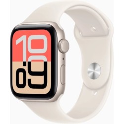 Смарт-часы Apple Watch SE 3 GPS 44mm Starlight Aluminium Case with Starlight Sport Band - M/L (MEHJ4RK/A)