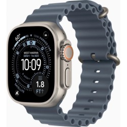 Смарт-часы Apple Watch Ultra 3 GPS + Cellular 49mm Natural Titanium Case with Anchor Blue Ocean Band (MEWH4QP/A)