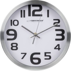Настенные часы Esperanza Wall Clock Zurich 25 см White (EHC013W)